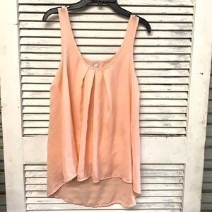 Silky Blush Pink Tank Size Small